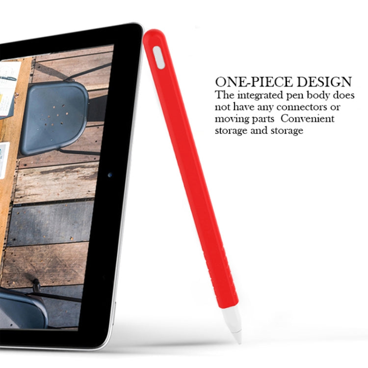 3-in-1 単色シリコンスタイラスペン保護ケースセット Apple Pencil 2用