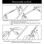3-in-1 単色シリコンスタイラスペン保護ケースセット Apple Pencil 2用