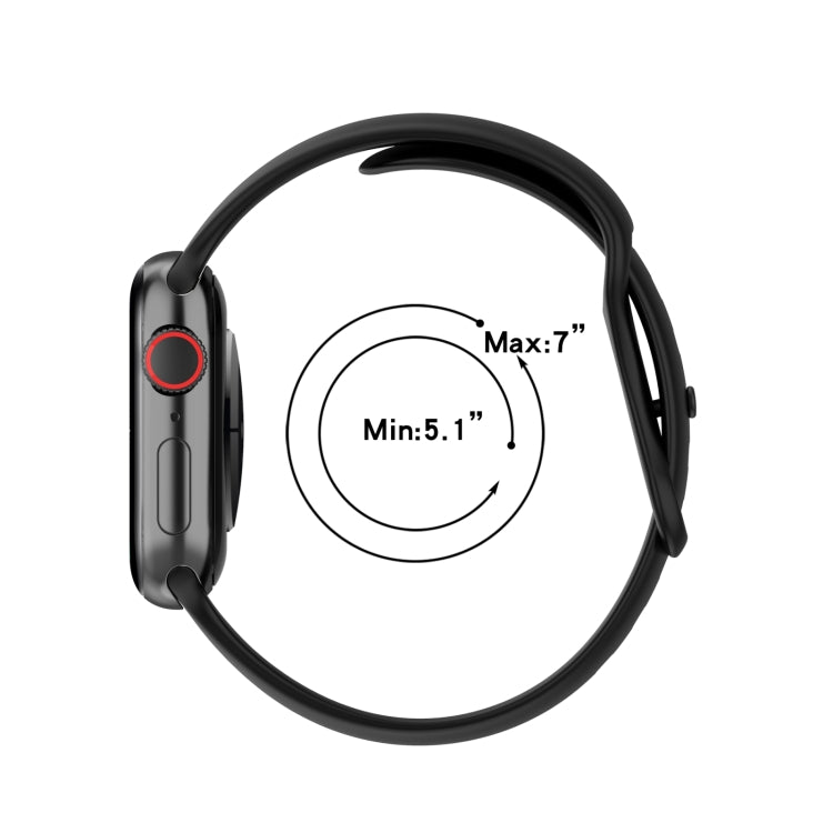 シリコン時計バンド Apple Watch Series 用、7 41mm / 6 & SE & 5 & 4 40mm / 3 & 2 & 1 38mm、サイズ: 小コード、7 45mm / 6 & SE & 5 & 4 44mm / 3 & 2 & 1 42mm、サイズ: 小コード