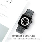 ウェーブテクスチャーナイロン交換用時計バンド Apple Watch Series 用、7 45mm / 6 & SE & 5 & 4 44mm / 3 & 2 & 1 42mm、7 41mm / 6 & SE & 5 & 4 40mm / 3 & 2 & 1 38mm