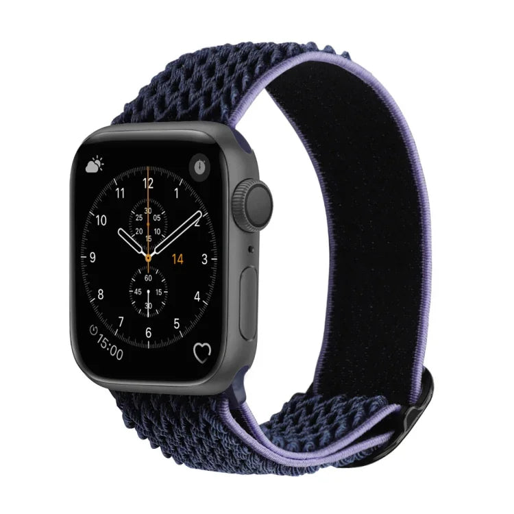 ウェーブテクスチャーナイロン交換用時計バンド Apple Watch Series 用、7 45mm / 6 & SE & 5 & 4 44mm / 3 & 2 & 1 42mm、7 41mm / 6 & SE & 5 & 4 40mm / 3 & 2 & 1 38mm