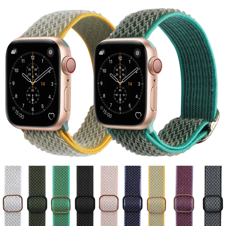 ウェーブテクスチャーナイロン交換用時計バンド Apple Watch Series 用、7 45mm / 6 & SE & 5 & 4 44mm / 3 & 2 & 1 42mm、7 41mm / 6 & SE & 5 & 4 40mm / 3 & 2 & 1 38mm