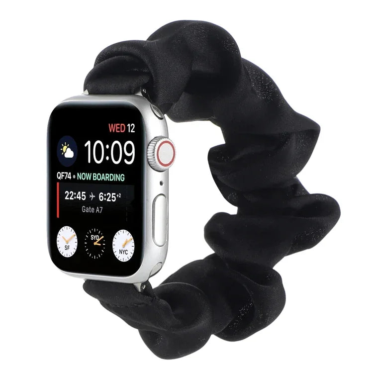 スカーフヘアタイ交換用時計バンド Apple Watch Series 用、7 45mm / 6 & SE & 5 & 4 44mm / 3 & 2 & 1 42mm、7 41mm / 6 & SE & 5 & 4 40mm / 3 & 2 & 1 38mm