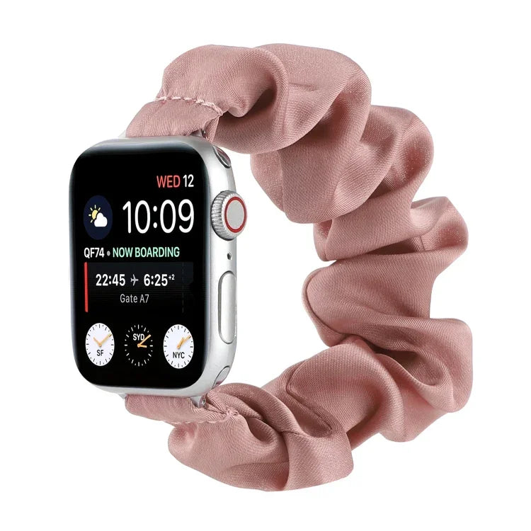 スカーフヘアタイ交換用時計バンド Apple Watch Series 用、7 45mm / 6 & SE & 5 & 4 44mm / 3 & 2 & 1 42mm、7 41mm / 6 & SE & 5 & 4 40mm / 3 & 2 & 1 38mm