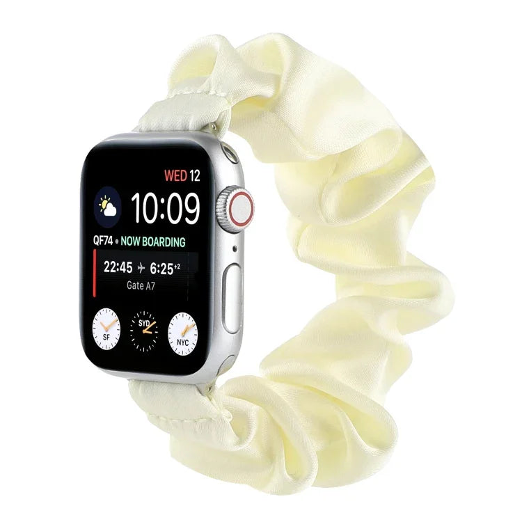 スカーフヘアタイ交換用時計バンド Apple Watch Series 用、7 45mm / 6 & SE & 5 & 4 44mm / 3 & 2 & 1 42mm、7 41mm / 6 & SE & 5 & 4 40mm / 3 & 2 & 1 38mm