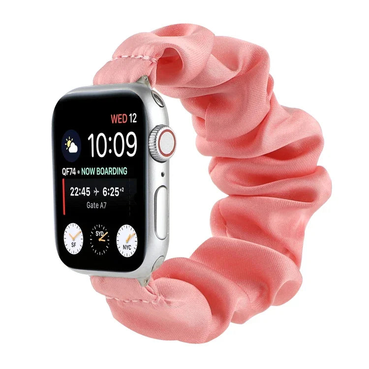 スカーフヘアタイ交換用時計バンド Apple Watch Series 用、7 45mm / 6 & SE & 5 & 4 44mm / 3 & 2 & 1 42mm、7 41mm / 6 & SE & 5 & 4 40mm / 3 & 2 & 1 38mm