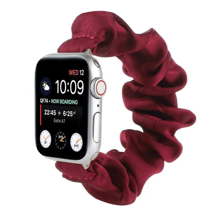 スカーフヘアタイ交換用時計バンド Apple Watch Series 用、7 45mm / 6 & SE & 5 & 4 44mm / 3 & 2 & 1 42mm、7 41mm / 6 & SE & 5 & 4 40mm / 3 & 2 & 1 38mm