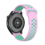 For Huawei Watch 3 / 3 Pro 22mm Two-color Silicone Replacement Strap Watchband