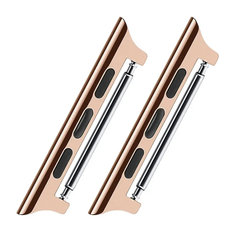 2個セット時計バンドステンレススチール音響イヤーコネクター、幅: 22mm Apple Watch Series 6 & SE & 5 & 4 44mm / 3 & 2 & 1 42mm 用、幅: 22mm Apple Watch 44mm / 42mm 用