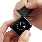 2個セット時計バンドステンレススチール音響イヤーコネクター、幅: 24mm Apple Watch Series 6 & SE & 5 & 4 44mm / 3 & 2 & 1 42mm 用、幅: 24mm Apple Watch 44mm / 42mm 用