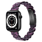 Oval Resin Replacement Strap Watchband, For Apple Watch Series 7  41mm / & 6 & SE & 5 & 4 40mm, For Apple Watch Series  7  45mm / & 6 & SE & 5 & 4 44mm