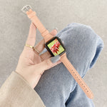 クロコダイルテクスチャーレザー交換用ストラップ腕時計バンド、Apple Watch Series 7 41mm / & 6 & SE & 5 & 4 40mm用、Apple Watch Series 7 45mm / & 6 & SE & 5 & 4 44mm用
