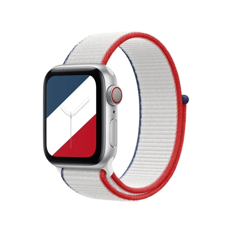 Apple Watch Series 7 45mm / 6 & SE & 5 & 4 44mm / 3 & 2 & 1 42mm、7 41mm / 6 & SE & 5 & 4 40mm / 3 & 2 & 1 38mm 用国際シリーズループバック交換用ウォッチバンド
