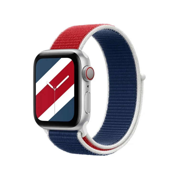 Apple Watch Series 7 45mm / 6 & SE & 5 & 4 44mm / 3 & 2 & 1 42mm、7 41mm / 6 & SE & 5 & 4 40mm / 3 & 2 & 1 38mm 用国際シリーズループバック交換用ウォッチバンド