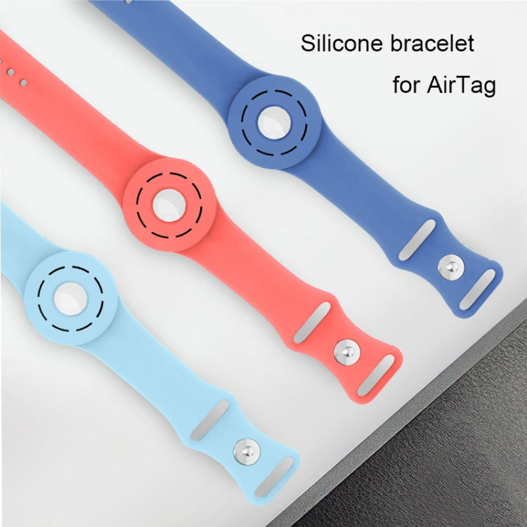 傷防止ショックプルーフシリコンブレスレットストラップ保護カバーケース、AirTag用