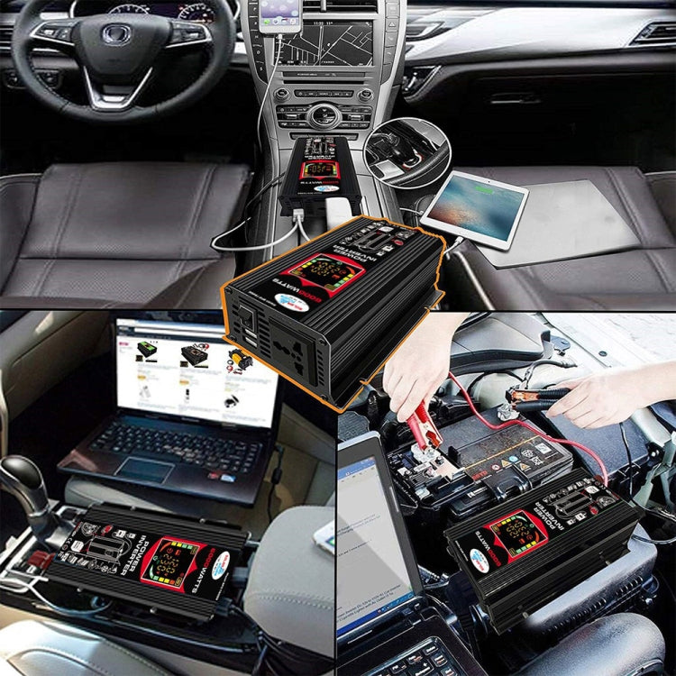 Tang III Generation 12V to 220V 6000W Car Power Inverter with LCD Display & Dual USB, 12V to 220V