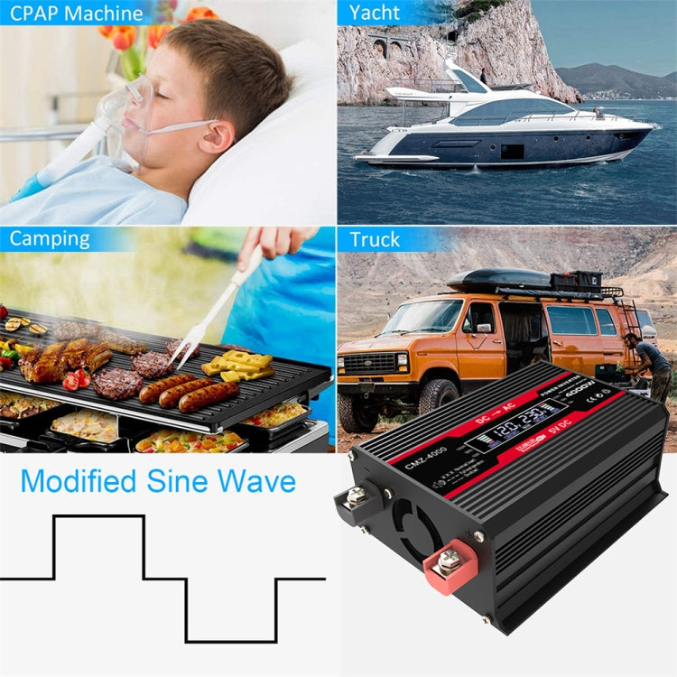Zhizun 12V to 220V 4000W Car Power Inverter, 12V to 220V