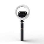 Q07 6インチリングライト ポータブル Bluetooth セルフィースティック三脚、Q07