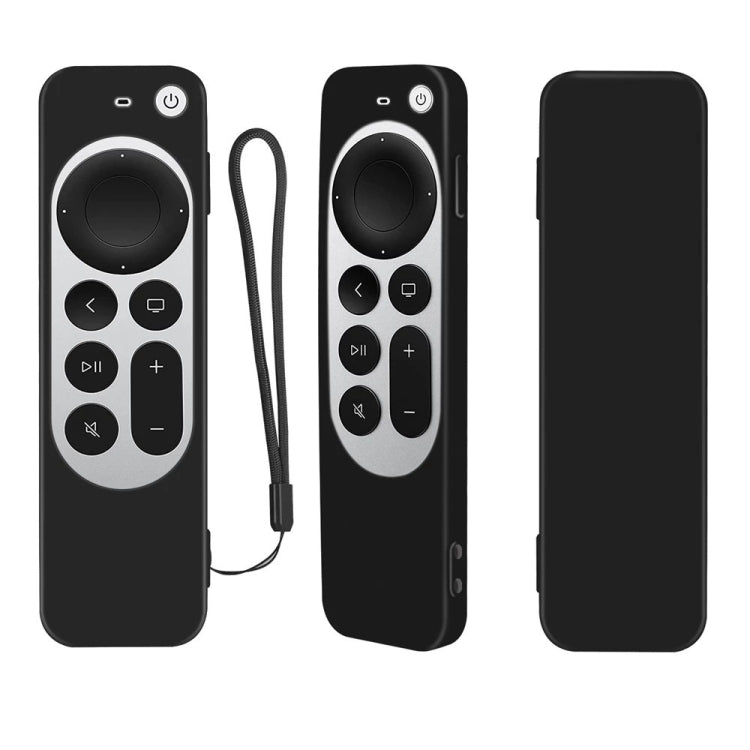 Apple TV 4K 第4世代 Siriリモコン用 シリコン保護ケース カバー ロープ付き