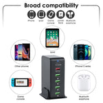 6in1 65W PD USB-C / Type-C + QC 3.0 USB + 4 USB マルチポートトラベルチャージャー、USプラグ、EUプラグ、UKプラグ、AUプラグ