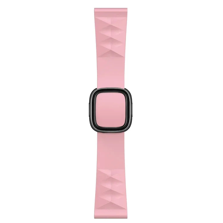Apple Watch Series 6 & SE & 5 & 4 40mm / 3 & 2 & 1 38mm 用モダンスタイルシリコン交換用ストラップウォッチバンド、ブラックバックル、ローズゴールドバックル、シルバーバックル