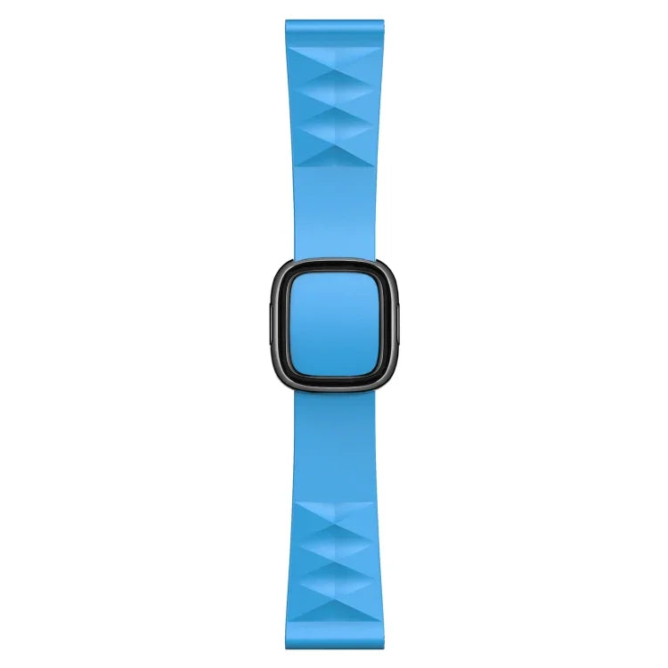 Apple Watch Series 6 & SE & 5 & 4 40mm / 3 & 2 & 1 38mm 用モダンスタイルシリコン交換用ストラップウォッチバンド、ブラックバックル、ローズゴールドバックル、シルバーバックル