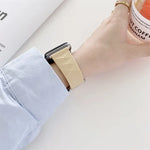 Apple Watch Series 6 & SE & 5 & 4 40mm / 3 & 2 & 1 38mm 用モダンスタイルシリコン交換用ストラップウォッチバンド、ブラックバックル、ローズゴールドバックル、シルバーバックル