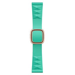 Apple Watch Series 6 & SE & 5 & 4 40mm / 3 & 2 & 1 38mm 用モダンスタイルシリコン交換用ストラップウォッチバンド、ブラックバックル、ローズゴールドバックル、シルバーバックル