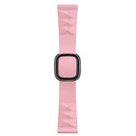 Apple Watch Series 6 & SE & 5 & 4 44mm / 3 & 2 & 1 42mm 用モダンスタイルシリコン交換用ストラップウォッチバンド、ブラックバックル、ローズゴールドバックル、シルバーバックル