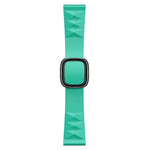 Apple Watch Series 6 & SE & 5 & 4 44mm / 3 & 2 & 1 42mm 用モダンスタイルシリコン交換用ストラップウォッチバンド、ブラックバックル、ローズゴールドバックル、シルバーバックル