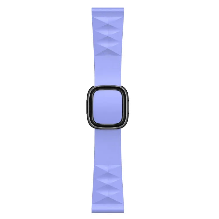 Apple Watch Series 6 & SE & 5 & 4 44mm / 3 & 2 & 1 42mm 用モダンスタイルシリコン交換用ストラップウォッチバンド、ブラックバックル、ローズゴールドバックル、シルバーバックル