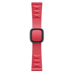 Apple Watch Series 6 & SE & 5 & 4 44mm / 3 & 2 & 1 42mm 用モダンスタイルシリコン交換用ストラップウォッチバンド、ブラックバックル、ローズゴールドバックル、シルバーバックル