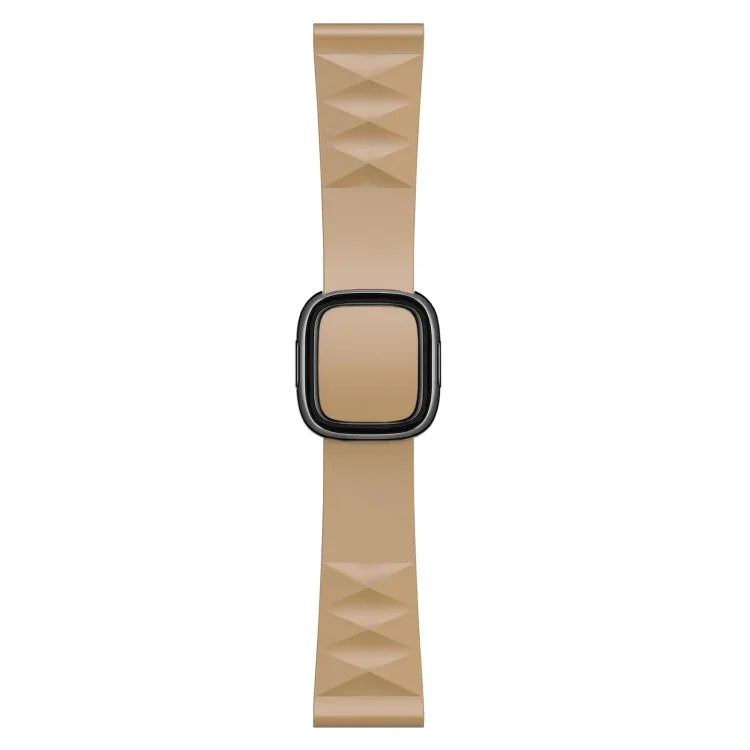 Apple Watch Series 6 & SE & 5 & 4 44mm / 3 & 2 & 1 42mm 用モダンスタイルシリコン交換用ストラップウォッチバンド、ブラックバックル、ローズゴールドバックル、シルバーバックル