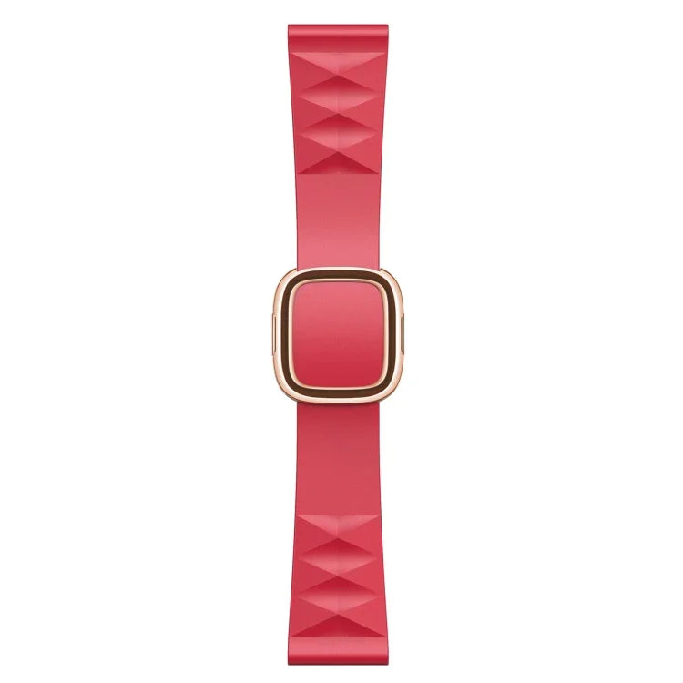 Apple Watch Series 6 & SE & 5 & 4 44mm / 3 & 2 & 1 42mm 用モダンスタイルシリコン交換用ストラップウォッチバンド、ブラックバックル、ローズゴールドバックル、シルバーバックル