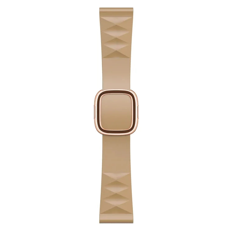 Apple Watch Series 6 & SE & 5 & 4 44mm / 3 & 2 & 1 42mm 用モダンスタイルシリコン交換用ストラップウォッチバンド、ブラックバックル、ローズゴールドバックル、シルバーバックル