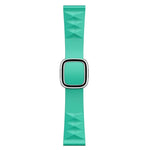 Apple Watch Series 6 & SE & 5 & 4 44mm / 3 & 2 & 1 42mm 用モダンスタイルシリコン交換用ストラップウォッチバンド、ブラックバックル、ローズゴールドバックル、シルバーバックル