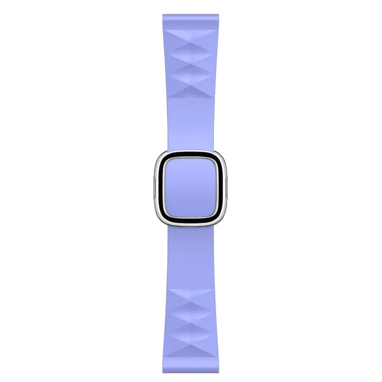 Apple Watch Series 6 & SE & 5 & 4 44mm / 3 & 2 & 1 42mm 用モダンスタイルシリコン交換用ストラップウォッチバンド、ブラックバックル、ローズゴールドバックル、シルバーバックル