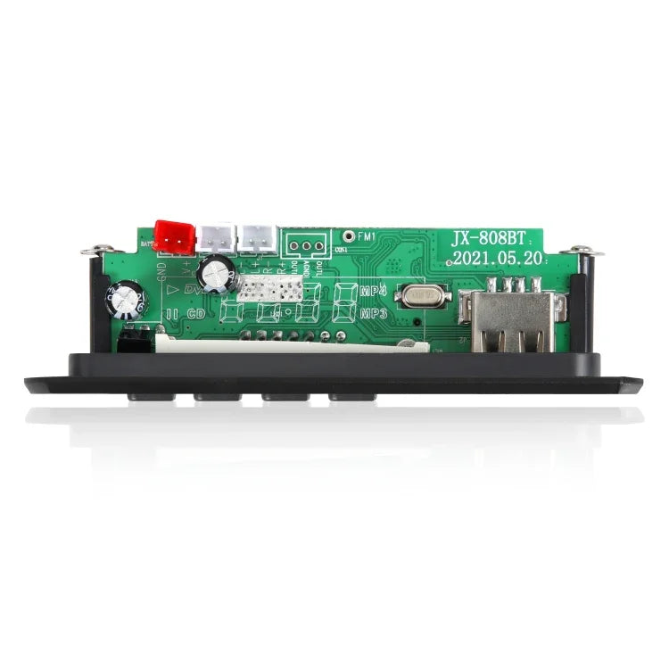 JX-808BT 車用 12V オーディオ MP3プレーヤーデコーダーボード FMラジオ USB Bluetooth / リモコン / 録音付き, JX-808BT
