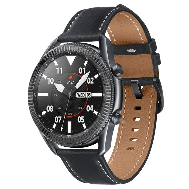 スマートウォッチ波状テクスチャーベゼルリング、Samsung Galaxy Watch 3 41mm用、Samsung Galaxy Watch 3 45mm用