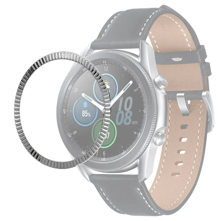 スマートウォッチ波状テクスチャーベゼルリング、Samsung Galaxy Watch 3 41mm用、Samsung Galaxy Watch 3 45mm用