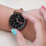 スマートウォッチひし形テクスチャーベゼルリング、Samsung Galaxy Watch 3 41mm用、Samsung Galaxy Watch 3 45mm用
