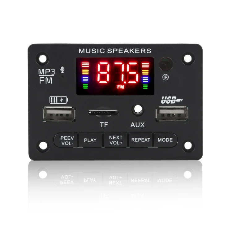 JX-810BT 車用12VオーディオMP3プレーヤーデコーダーボード FMラジオ USB対応、Bluetooth／リモコン／録音機能付き、JX-810BT