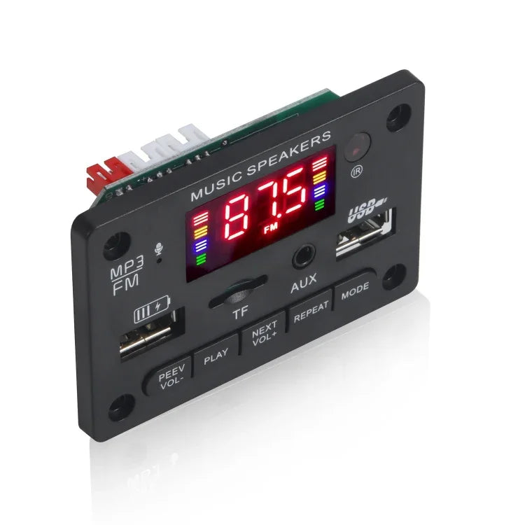JX-810BT 車用12VオーディオMP3プレーヤーデコーダーボード FMラジオ USB対応、Bluetooth／リモコン／録音機能付き、JX-810BT