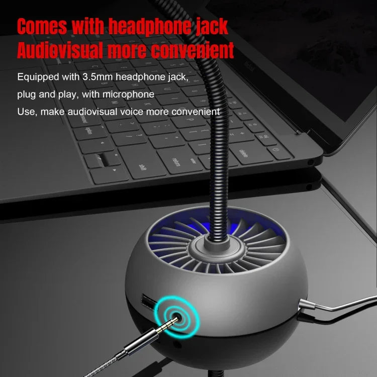 HXSJ F15 USB ノイズ干渉防止マトリックスノイズリダクションマイク