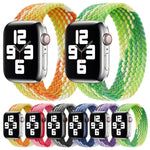 シングルループ織りナイロン交換用ウォッチバンド、サイズ: M 145mm Apple Watch Series 6 & SE & 5 & 4 40mm / 3 & 2 & 1 38mm対応、M 145mm 40mm / 38 mm