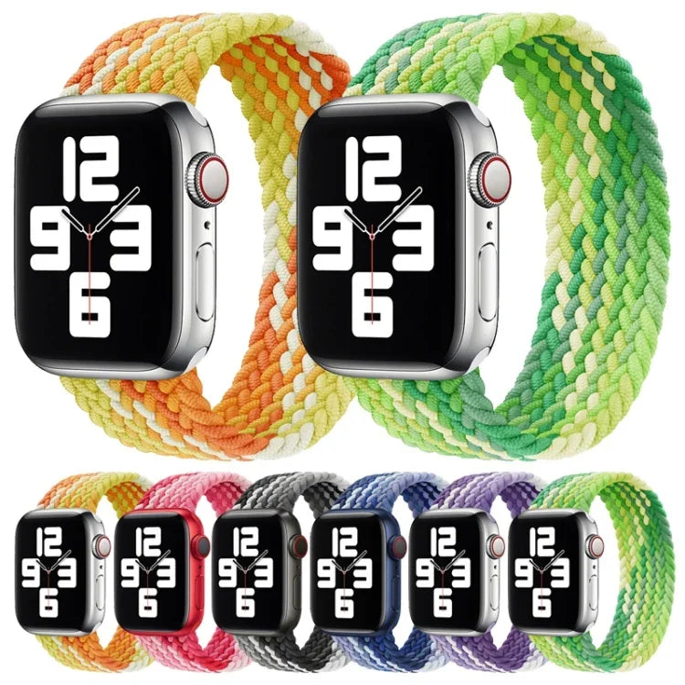 シングルループ織りナイロン交換用ウォッチバンド、サイズ: M 145mm Apple Watch Series 6 & SE & 5 & 4 40mm / 3 & 2 & 1 38mm対応、M 145mm 40mm / 38 mm