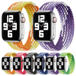 シングルループ織りナイロン交換用ウォッチバンド、サイズ: L 155mm Apple Watch Series 6 & SE & 5 & 4 40mm / 3 & 2 & 1 38mm対応、L 155mm 40mm / 38 mm