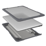 TPU + PC 二色落下防止ノートパソコン保護ケース、MacBook Air 11.6インチ A1465 / A1370用、MacBook Retina 12インチ A1534用