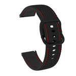 Samsung Galaxy Watch Active 2用二色ステッチシリコン交換ストラップウォッチバンド、20mm