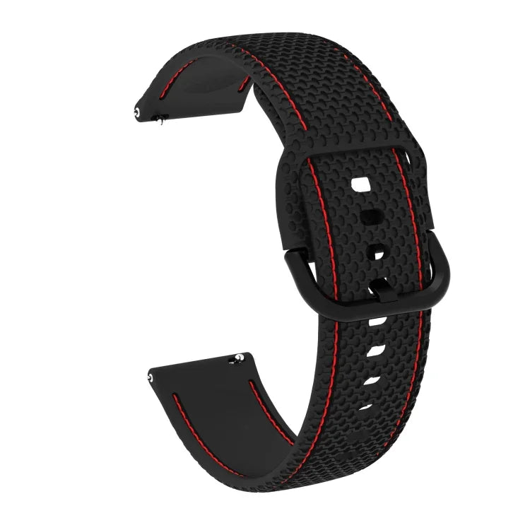 Samsung Galaxy Watch Active 2用二色ステッチシリコン交換ストラップウォッチバンド、20mm